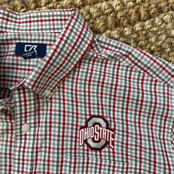 Cutter & Buck OSU Buckeyes Ohio State Long Sleeve Shirt (XL) Mens - Picture 1 of 8